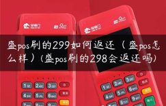 盛pos刷的299如何返还（盛pos怎么样）(盛pos刷的298会返还吗)缩略图