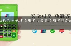 pos机怎么激活信用卡（没有信用卡能办pos机吗）缩略图