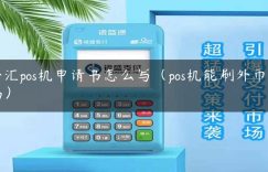 外汇pos机申请书怎么写（pos机能刷外币卡吗）缩略图