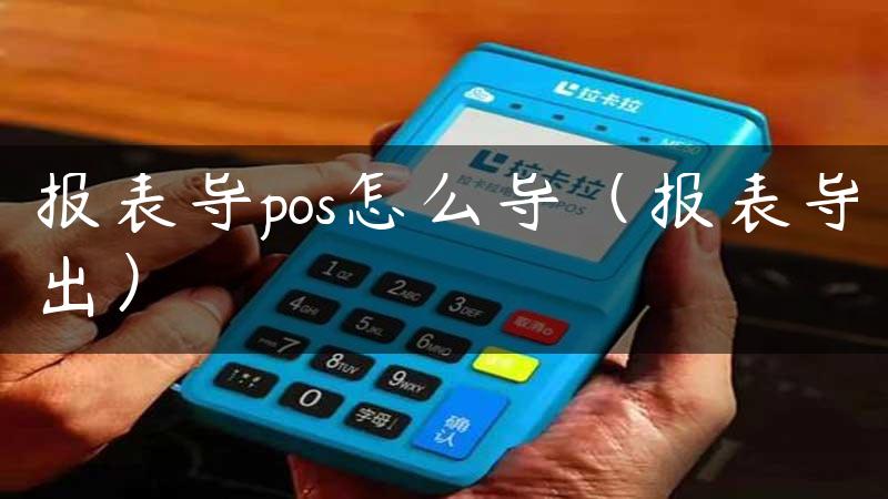 报表导pos怎么导（报表导出）