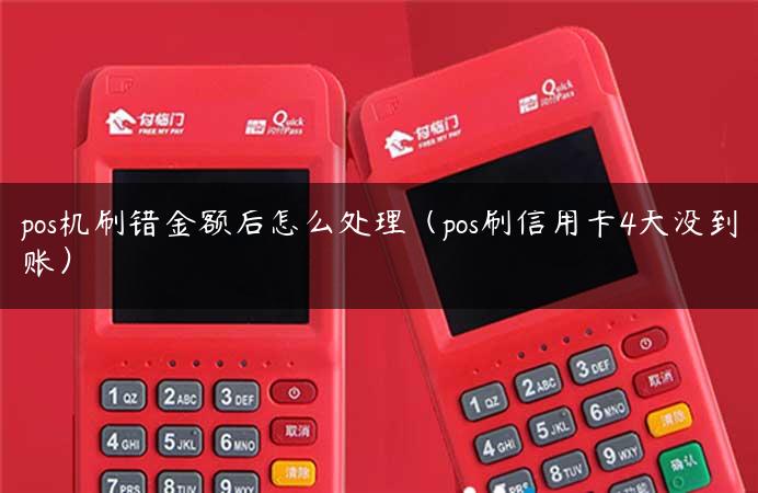 pos机刷错金额后怎么处理（pos刷信用卡4天没到账）