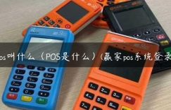 pos叫什么（POS是什么）(赢家pos系统登录)缩略图