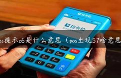 pos提示z6是什么意思（pos出现57啥意思）缩略图