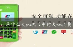 自己用什么大pos机（中付大pos机费率）缩略图