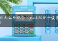 pos机怎么刷现金（pos机取现手续费多少）缩略图