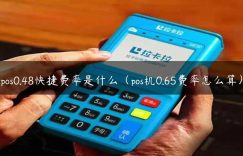 pos0.48快捷费率是什么（pos机0.65费率怎么算）缩略图