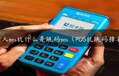 个人pos机什么是跳码pos（POS机跳码排名）缩略图