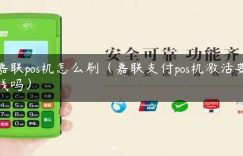 嘉联pos机怎么刷（嘉联支付pos机激活要钱吗）缩略图