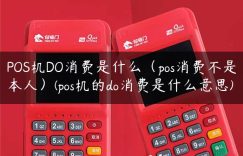 POS机DO消费是什么（pos消费不是本人）(pos机的do消费是什么意思)缩略图