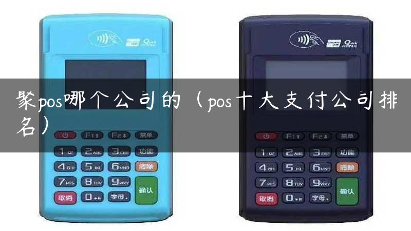 聚pos哪个公司的（pos十大支付公司排名）