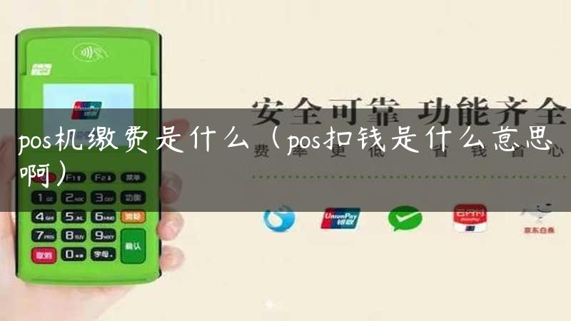 pos机缴费是什么（pos扣钱是什么意思啊）