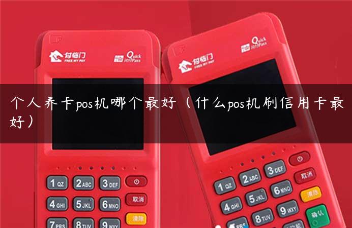 个人养卡pos机哪个最好（什么pos机刷信用卡最好）